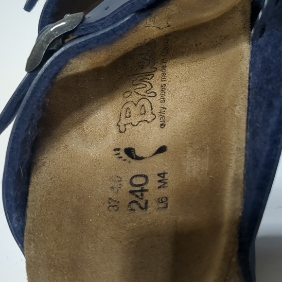 Birkenstock Birki's Navy Blue Sandal women size 6 - Picture 6 of 11